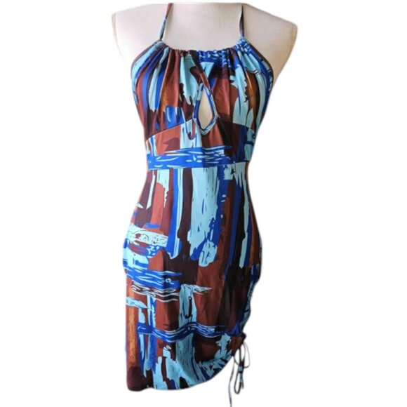 Y2K Inspired Plus Size 1XL Women's Halter Summer Dress - Picture 1 of 3